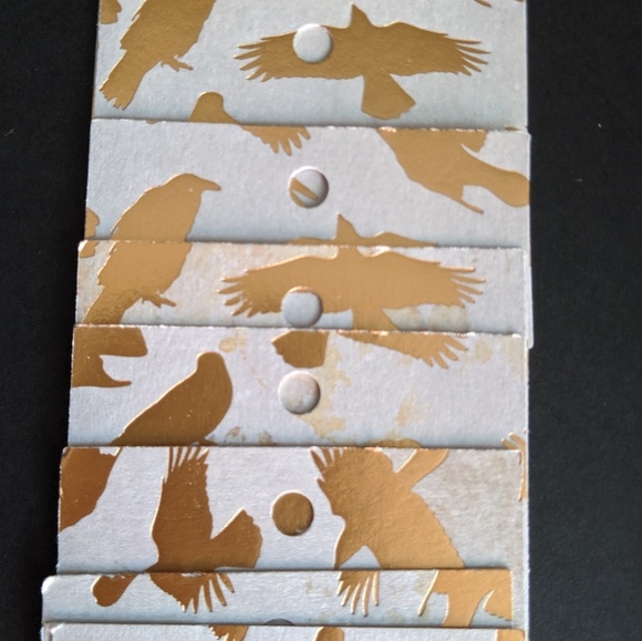 Raven Print Tags w/Foil - Set of 20, Two Patterns - Picture 4 of 6